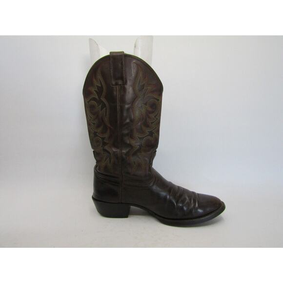 JUSTIN Mens Size 10 EE Brown Leather Western Cowboy Boots main image 7